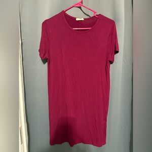 Women's Red T-Shirt Dress